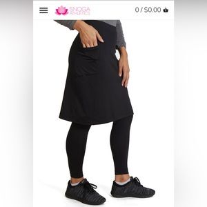 NWOT Black Snoga Skirt with Pocket